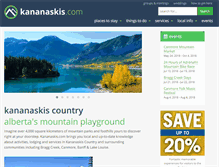 Tablet Screenshot of kananaskis.com